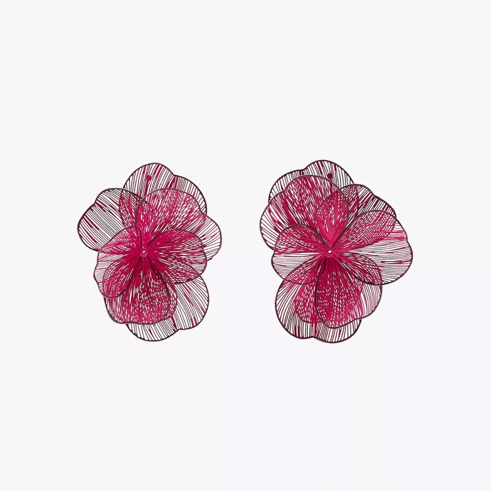 Zara flower earrings
